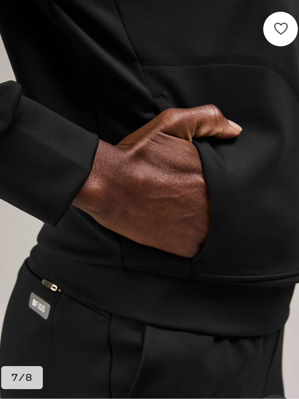 FIGS Women’s Black Crewneck Pullover - Picture 6 of 8